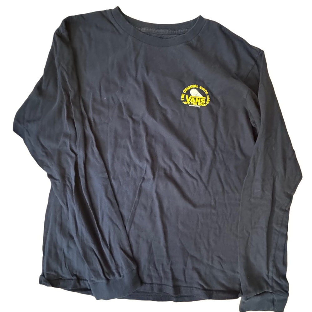 Vans Blue Tee with Yellow Graphic
